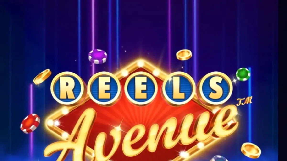 Interface futurista e minimalista do slot Reels Avenue Link&Win
